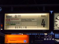 ICE nach Frankfurt um 8h00