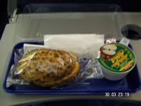 Fr&uuml;hst&uuml;ck: Sandwich und Apfelsaft