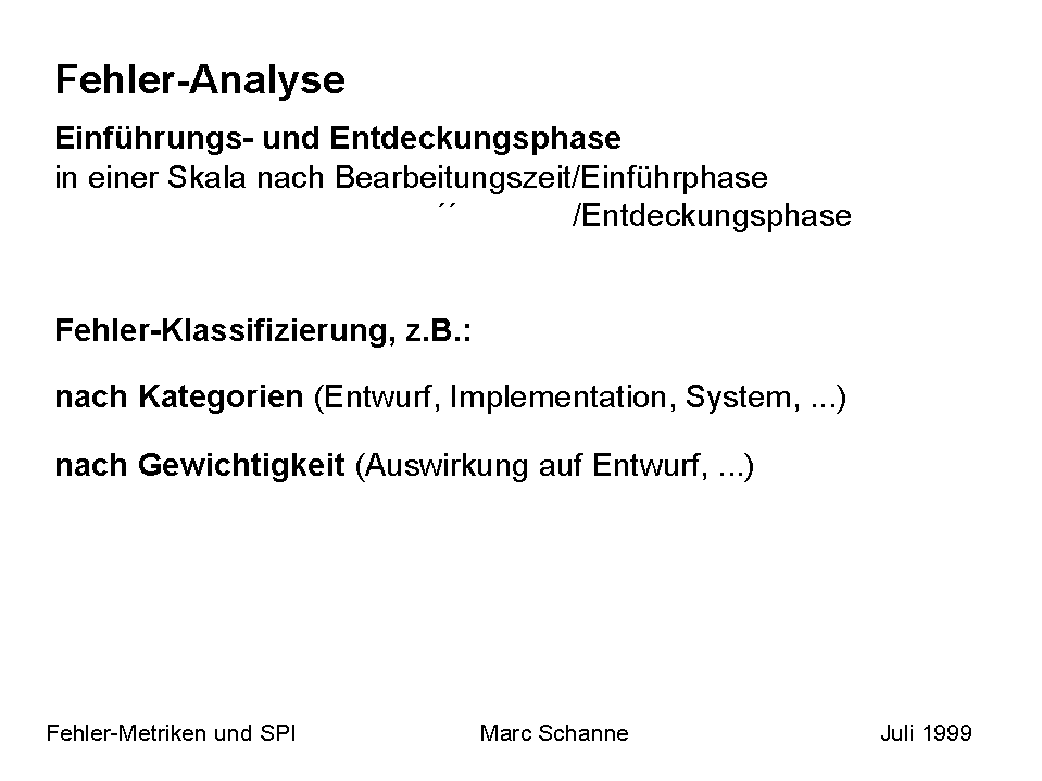 Fehler-Analyse